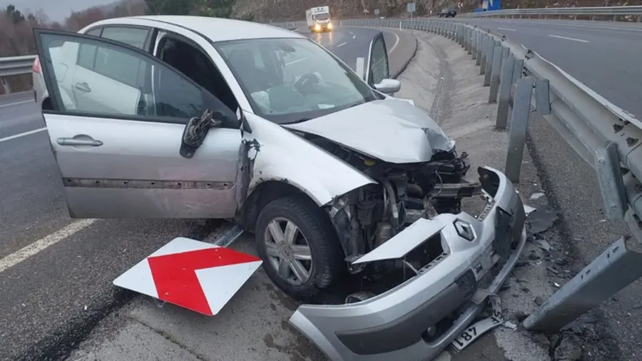 Şube Müdürleri kaza geçirdi…