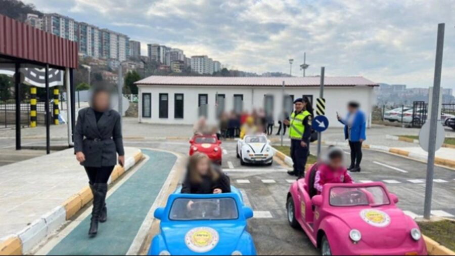 Öğrencilere trafik eğitimi verildi…