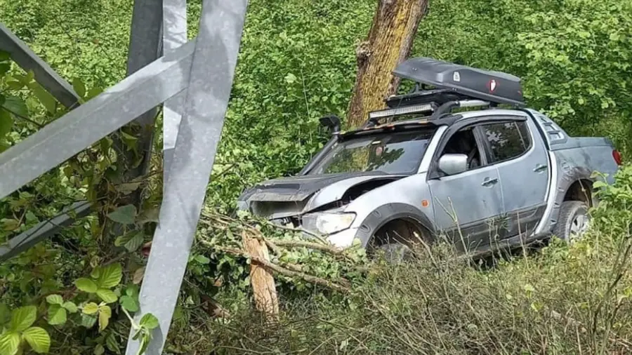 Fındık tarlasına uçtu…