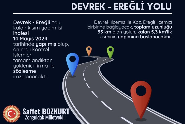 Ereğli-Devrek Yolu için çalışma başlıyor…