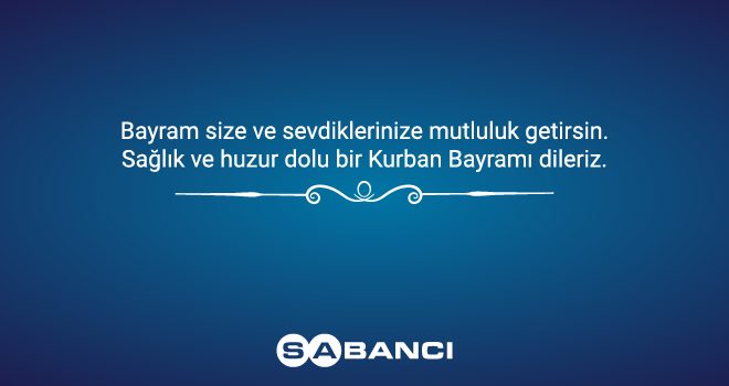 Sabancı Holding iyi bayramlar diler…
