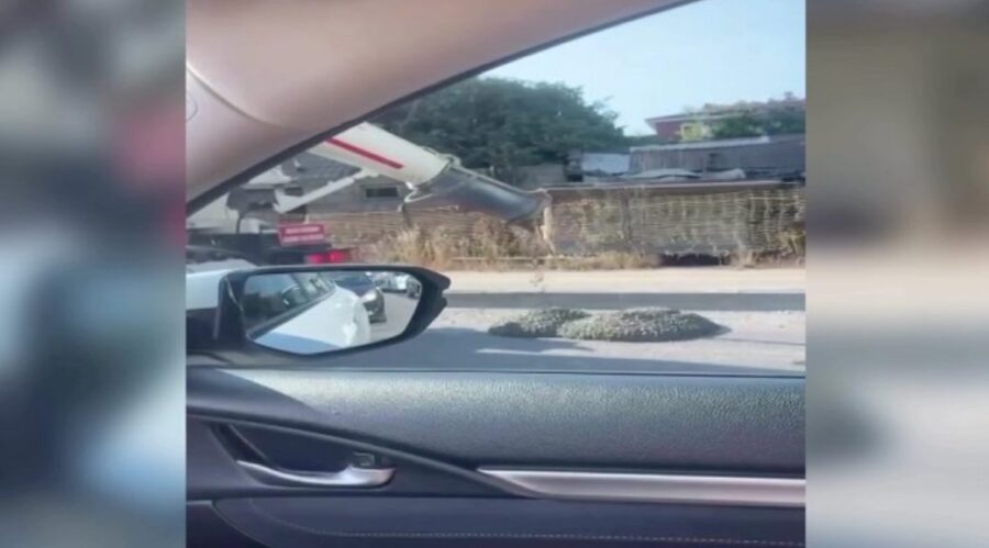 Yola beton dökülünce cezayı yedi…