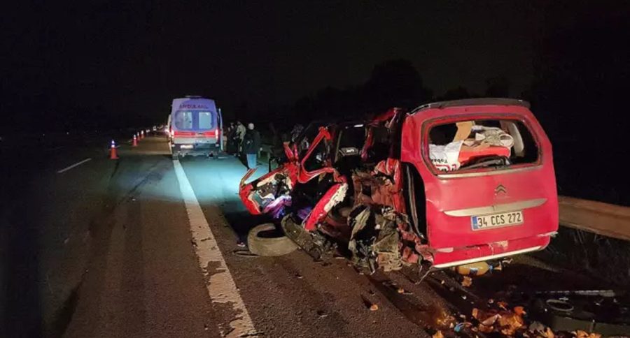 Kazada iki kişi yaralandı…