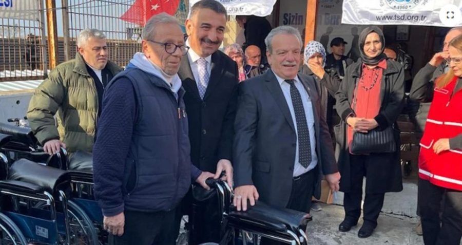 26 tane tekerlekli sandalye dağıtıldı…