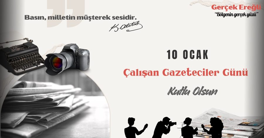 10 Ocak Çalışan Gazeteciler Günü…