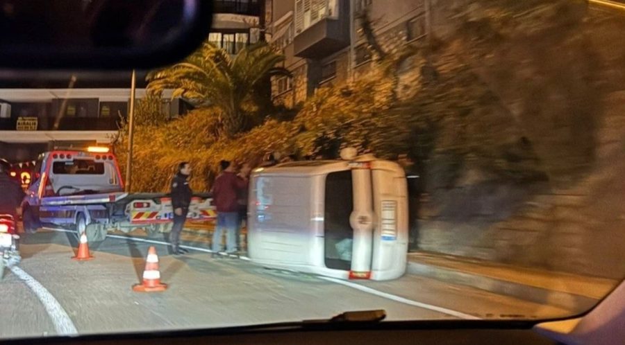 Hastane önünde kaza…