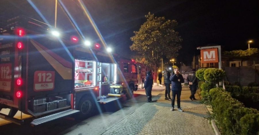 Depoda çıkan yangın paniğe yol açtı…