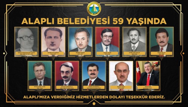 Alaplı Belediyesi 59 yaşında…