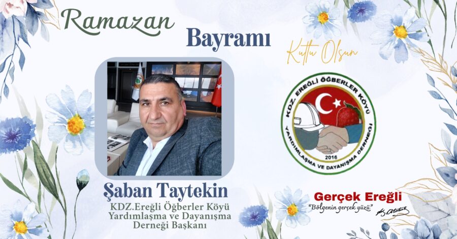 Şaban Taytekin İyi Bayramlar diler…