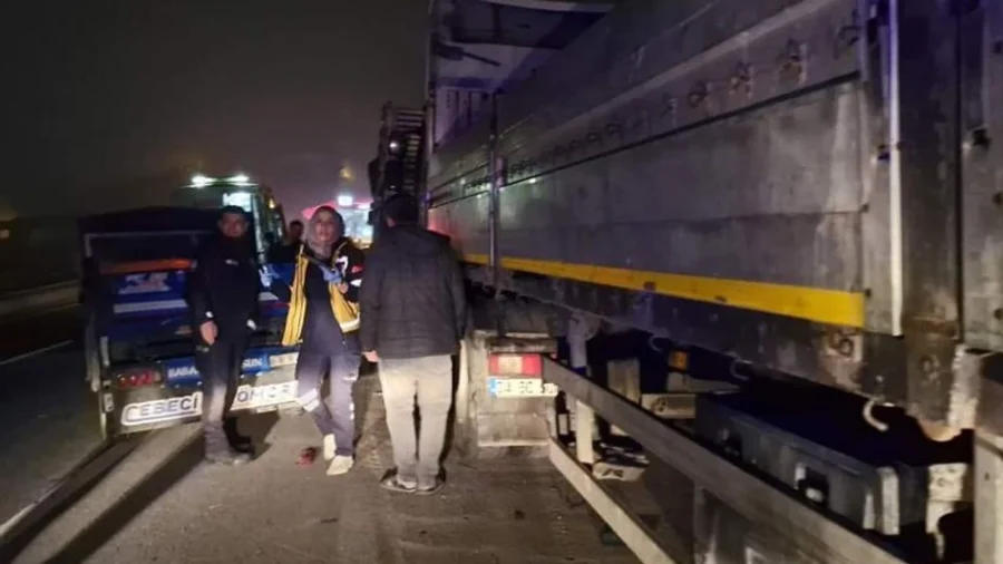 Park halindeki Tır’a çarptı…