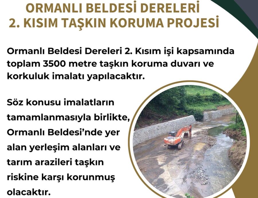 Taşkın riskine karşı koruma önlemleri alınıyor…