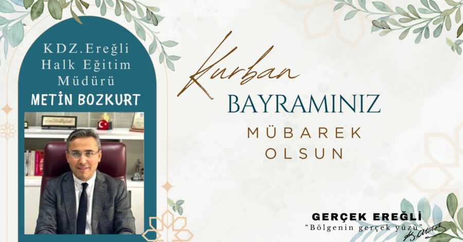 Metin Bozkurt İyi Bayramlar Diler…