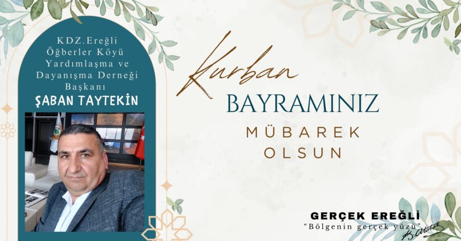 Şaban Taytekin İyi Bayramlar Diler…