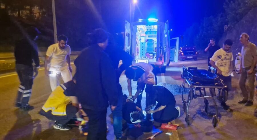 Motosiklete çarpıp kaçtı…