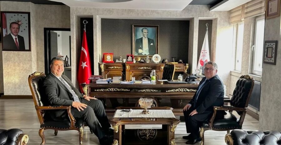 Rektör Özölçer’den Kaymakam Yılmaz’a ziyaret…