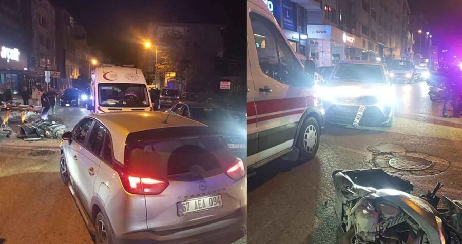 Jet yol ayrımında kaza…