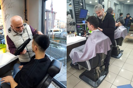 İhtiyaç sahibi vatandaşlara, traş hizmeti…