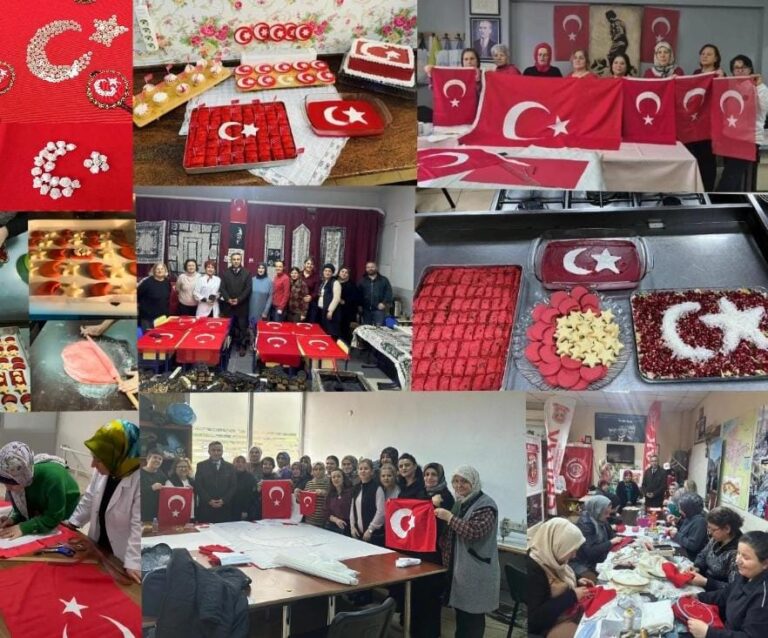 “Türk Bayrağı” temalı pek çok etkinlik gerçekleştirdiler…