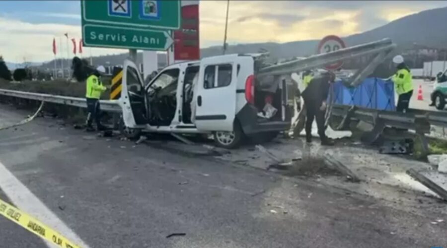 Anadolu Otoyolu’nda feci kaza…